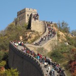 great wall crowded